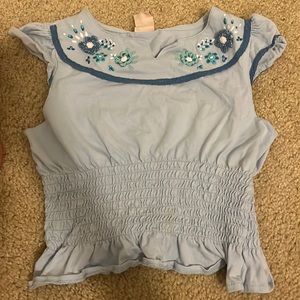 blue kids blouse